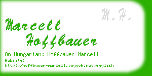 marcell hoffbauer business card